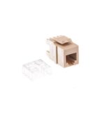 ICC IC1076F0IV Ivory RJ11 Voice Keystone Jack for Clear Calls - Image 2