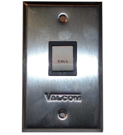 Valcom Push Button Call Switch 6 Pack Stainless Steel