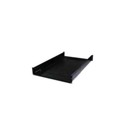 ICC Adjustable 4-Post Rack Shelf 2 RMS Steel Black