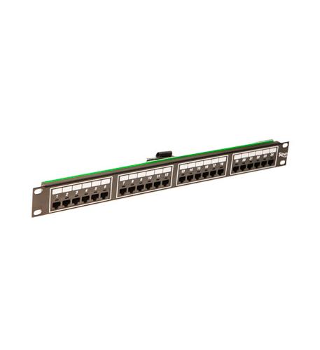 PATCH PANEL, TELCO, 8P2C, 24-PORT, 1 RM ICC 24-Port 8P2C Rack Mount Telco Patch Panel - Image 1