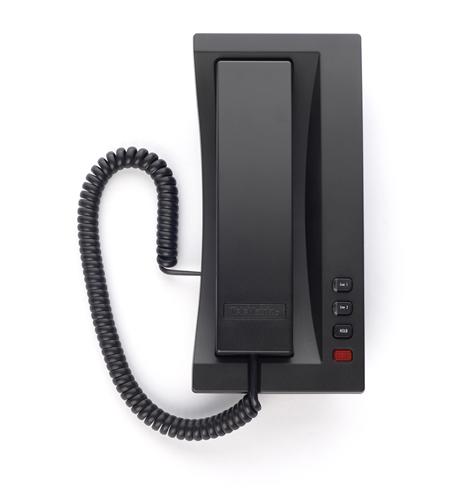 TeleMatrix 3302TRM Black Cetis Corded Two-Line Phone for Common Areas - Image 1