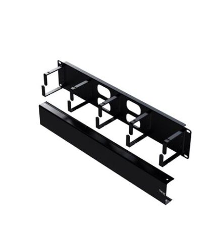 ICC 2U Metal Ring Panel Cable Management with Cover