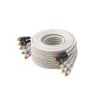 3' Ivory Component Video Audio RCA Cable by Steren