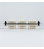 ICC 6 Quad LC 24F Beige Fiber Optic Adapter Panel MM - Image 5
