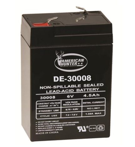 American Hunter 6V 4.5Ah Rechargeable Battery for Game Feeders