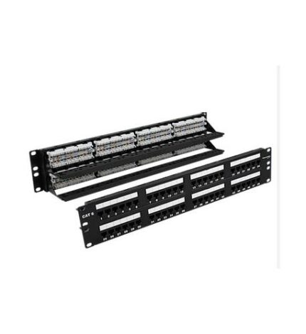 Wavenet 48-Port CAT6 Patch Panel 1U Rack Mount