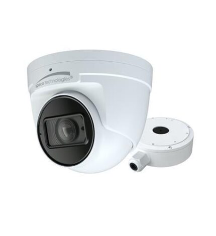 SPECO 8MP IP turret camera with 165-foot night vision