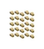 ICC Category 3 Voice RJ-11 Modular Connectors 25 Pack Ivory - Image 2