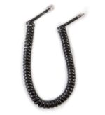 ICC 6' Black Handset Cord GCHA444006-FBK Durable - Image 2