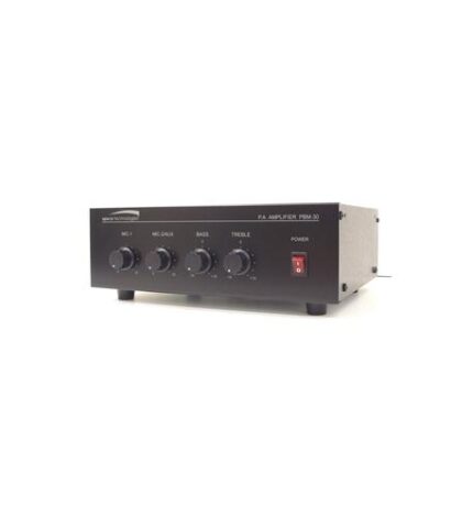 SPECO 30W UL Listed PA Amplifier with Two Channels for Business