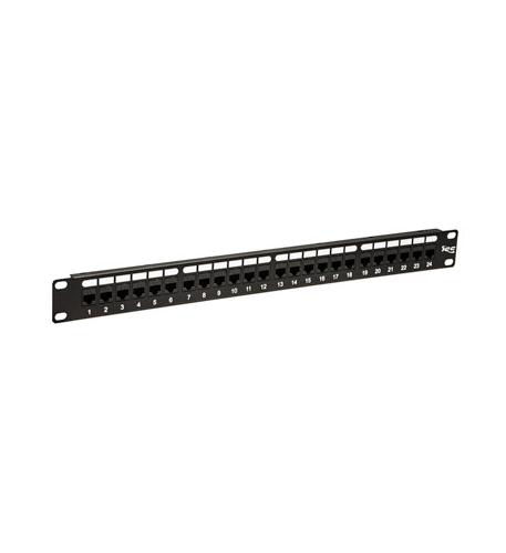 PATCH PANEL,CAT 6, FEED-THRU 24-P,1RMS ICC 24-Port Cat6 Feed-Thru Patch Panel - Quick Install - Image 1