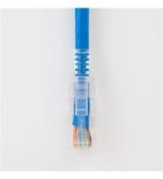 ICC PATC CAT6 25ft Blue Ethernet Cable Clear Boot - Image 3