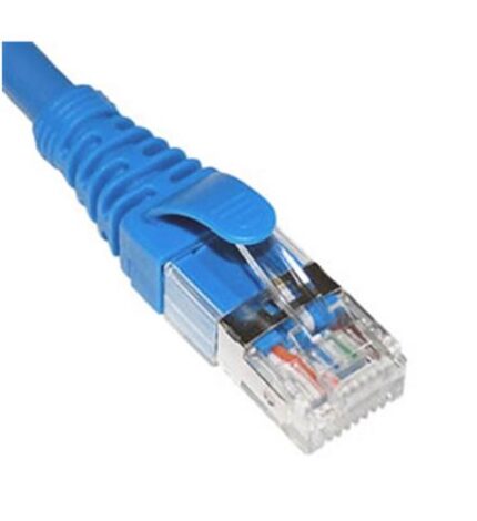 ICC ICPCSG15BL 15ft Blue Cat6A FTP Patch Cord for Networking