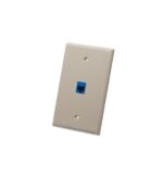 ICC IC107LF1AL Almond Oversized 1-Port Single Gang Faceplate - Image 3