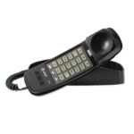 AT&T 210 Corded Trimline Phone Black with Speed Dial