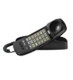 AT&T 210 Corded Trimline Phone Black with Speed Dial