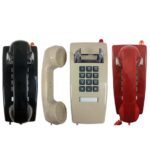 Cortelco Wall Phone with Message Light - Red, ETL Approved - Image 2