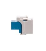 ICC LC Duplex Fiber Optic Module White Keystone Adapter - Image 2