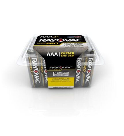 Rayovac 24-Pack AAA Alkaline Batteries Reclosable Pack