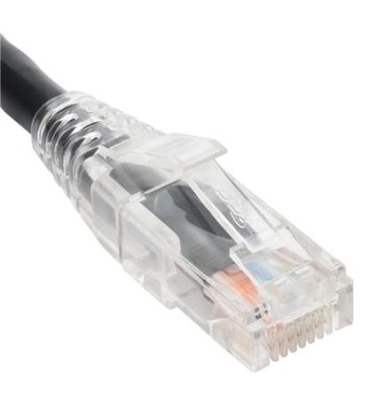 ICC 14ft CAT6 Patch Cord Black Clear Boot Gold Plated