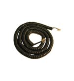 Cablesys 25' Charcoal Curly Handset Cord for Phones - Image 2