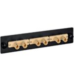 ICC ICFOPT16BK 6-Simplex ST Fiber Optic Adapter Panel