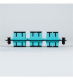 ICC ICFOPC161G 6 Duplex SC 12 Fiber Aqua Multimode Adapter Panel - Image 4