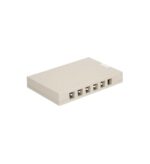 ICC IC107SBTWH 12-Port Surface Mount Box with ID Labels