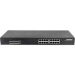 Intellinet 16-Port Gigabit PoE+ Ethernet Switch Rackmount
