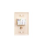 ICC Ivory IDC Wall Plate for RJ-11 RJ-45 and F-Type Cables - Image 2