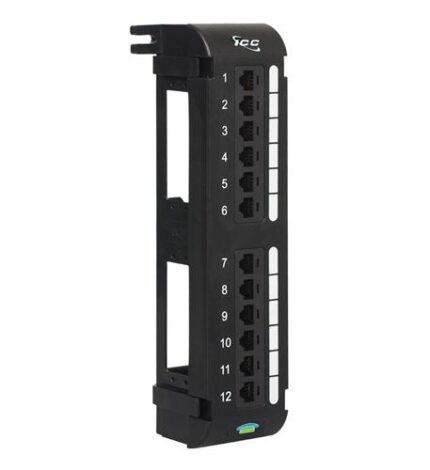 ICC ICMPP012U6 12-Port USOC Vertical Patch Panel for Voice