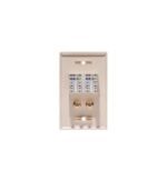 ICC ICRDS2F5AL Almond 2 RJ45 CAT5e 2 F-Type Faceplate - Image 2