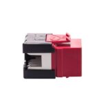 ICC Red Cat6A Modular Keystone Jack - High Speed Network - Image 2