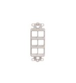 ICC IC107DI6WH 6-Port White Decora Insert for Voice Data - Image 2