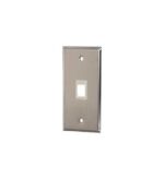 ICC Stainless Steel 1-Port Flush Phone Wall Plate - Image 2