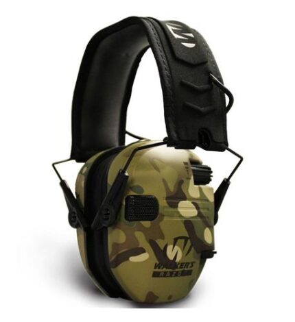 Walkers Razor Slim Electronic Muff Multicamo Tan