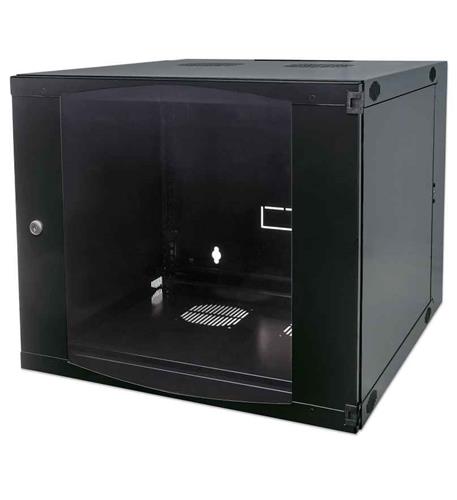 12U WALLMOUNT CABINET Intellinet ITL-713863 12U Glass Door 19 Inch Wallmount Rack - Image 1
