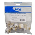 ICC IC1076FCWH White High Density RJ-11 Voice Module 25 Pack