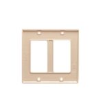 ICC IC107DFDIV Ivory 2-Gang Decora Voice Faceplate - Image 2