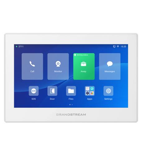 HD SIP Intercom and Ctl Station White Grandstream HD SIP Intercom & Control Station 7-Inch Touch - Image 1