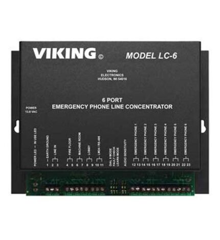 Viking Electronics VK-LC-6 6 Port Emergency Phone Line Concentrator