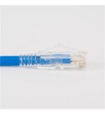 ICC Cat6 Patch Cord 1ft Blue Clear Boot 50μ Gold - Image 2