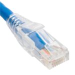 ICC PATC CAT6 25ft Blue Ethernet Cable Clear Boot