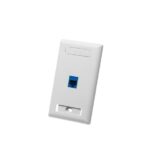 ICC 1-Gang 1-Port White Keystone Faceplate ID Wall Plate - Image 3