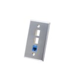 ICC IC107SF3SS Stainless Steel 1-Gang 3-Port Networking Faceplate - Image 3