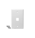 ICC White 1-Gang 1-Port Keystone Wall Plate 25 Pack - Image 3