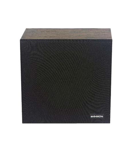 Wall Baffle Speaker Recessed Vol Contr Bogen Wall Baffle Speaker BG-WBS8T725V 4-Watt Walnut - Image 1