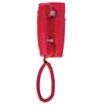 Cortelco No Dial Wall Phone Red - Easy Pigtail Install
