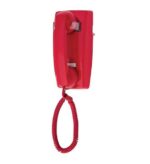 Cortelco No Dial Wall Phone Red - Easy Pigtail Install
