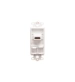 ICC IC107DH2WH 24k Gold Plated 2-Port HDMI Insert White - Image 2